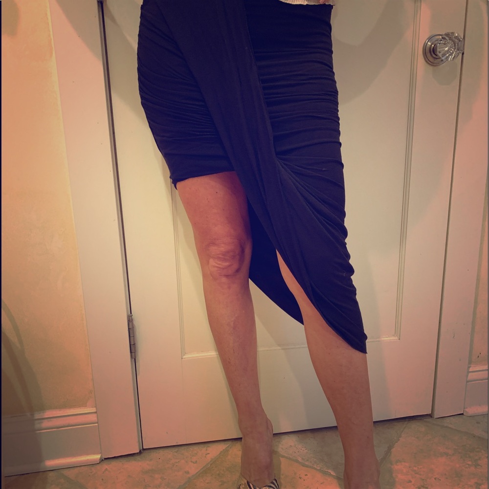 Free People Black Cotton Skirt XS